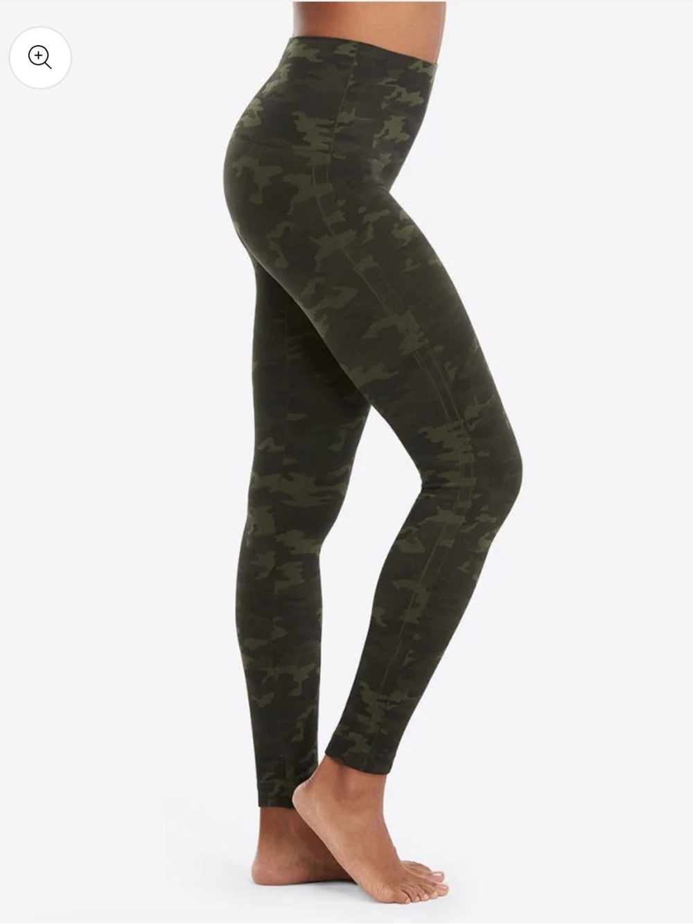 Spanx look at me now leggings in green camo large